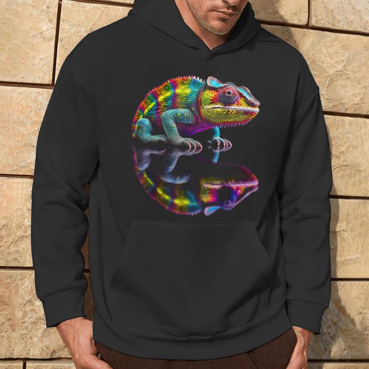 Chameleon Animal Graphic Illustration Chameleon Kapuzenpullover Lebensstil