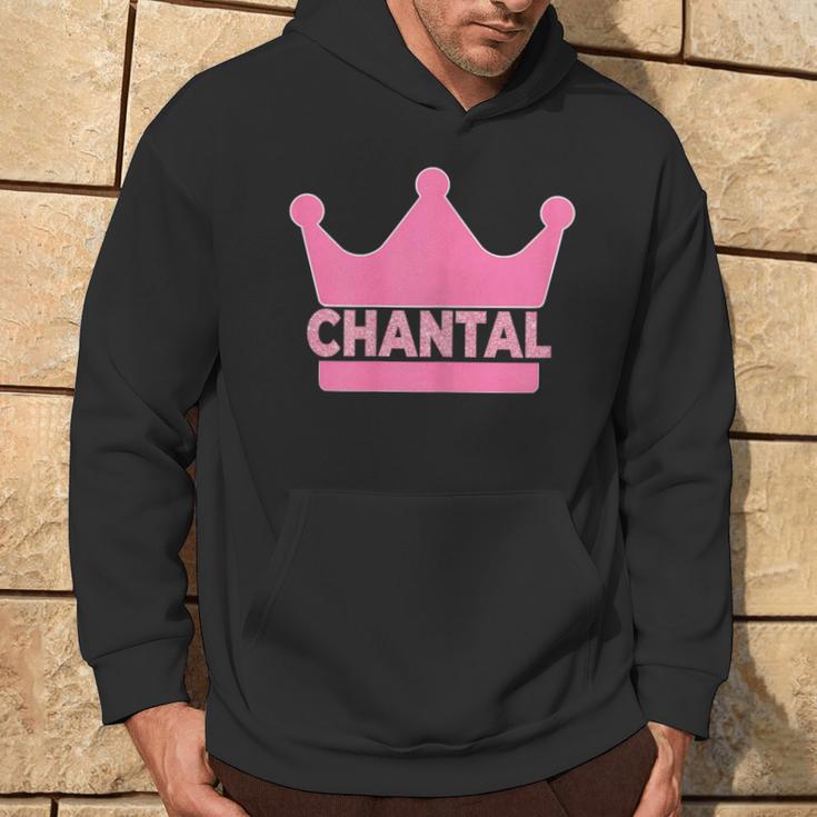 Chantal Name First Name Crown Pink Princess Jga Kapuzenpullover Lebensstil