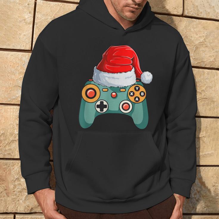 Christmas For Boys Children Toddler Gaming Santa Kapuzenpullover Lebensstil