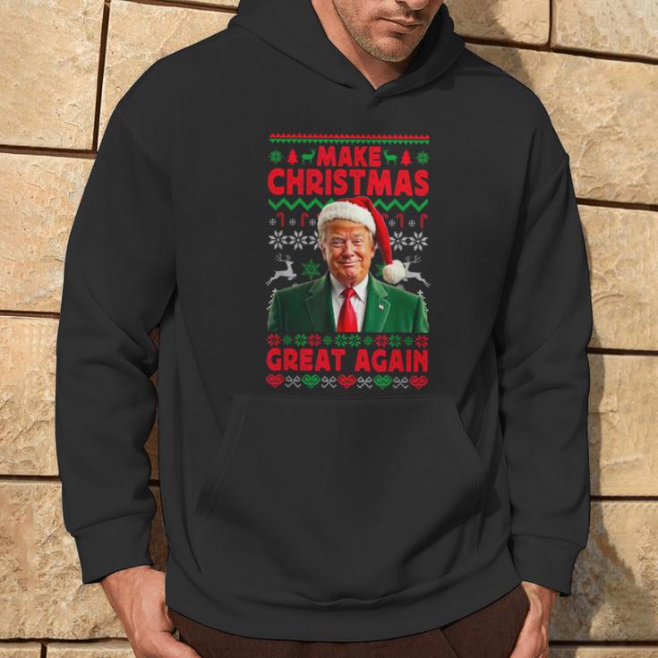 Make Christmas Great Again Santa Trump Christmas Ugly Kapuzenpullover Lebensstil