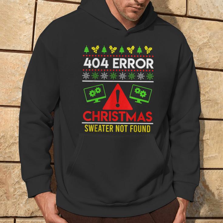 Christmas Slogan 404 Error Sweater Not Found Ugly Christmas Kapuzenpullover Lebensstil