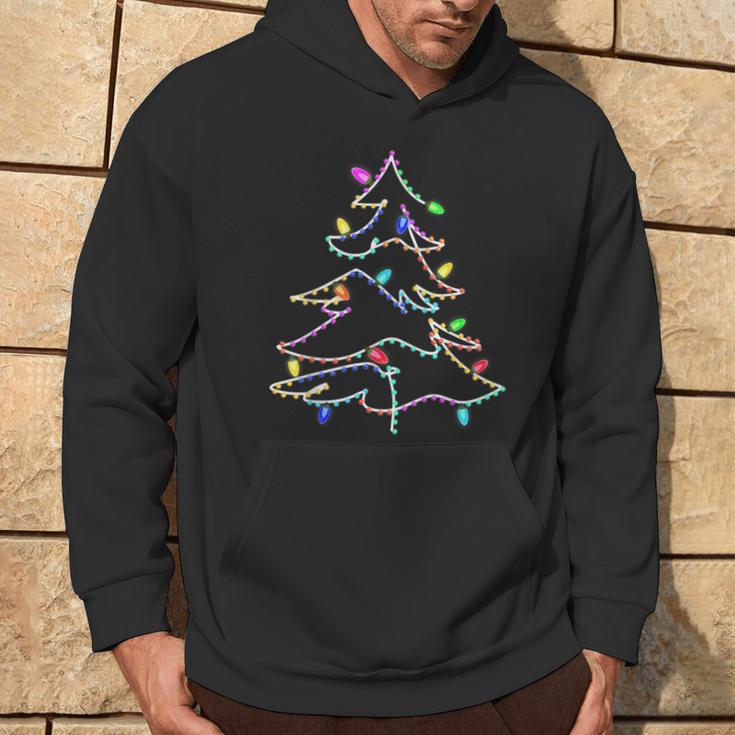 Christmas Tree Fairy Lights Christmas Tree Winter Kapuzenpullover Lebensstil