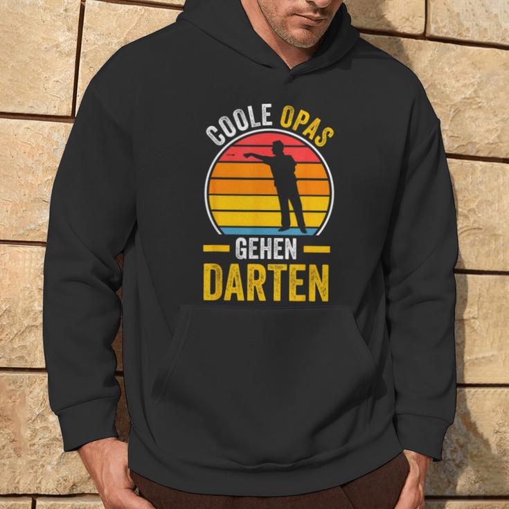 Cool Opas Going Dart Grandpa Dart Kapuzenpullover Lebensstil