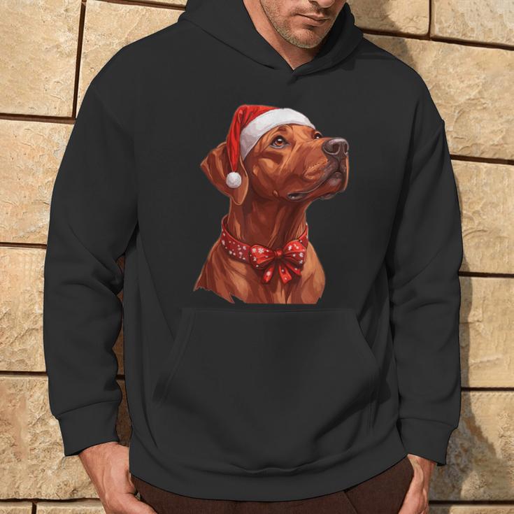 Cute Rhodesian Ridgeback Dog Christmas Merry X-Mas Graphic Kapuzenpullover Lebensstil