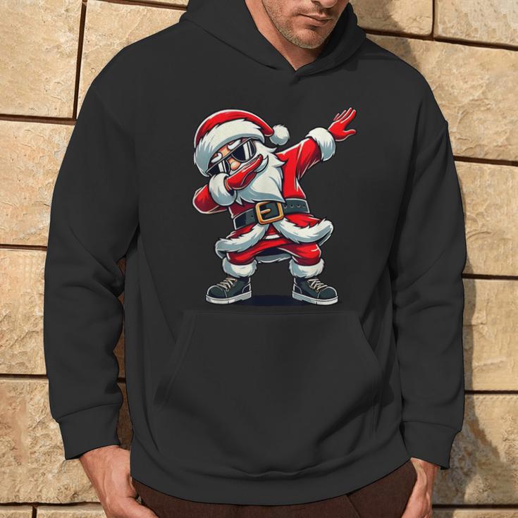 Dabbing Santa Claus Christmas Boys Kapuzenpullover Lebensstil