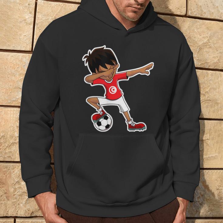 Dabbing Soccer Boy Tunisian Children's Tab Kapuzenpullover Lebensstil