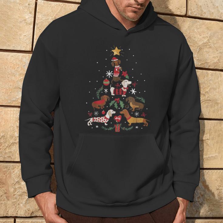 Dachshund Through The Snow Dog Christmas Tree Kapuzenpullover Lebensstil