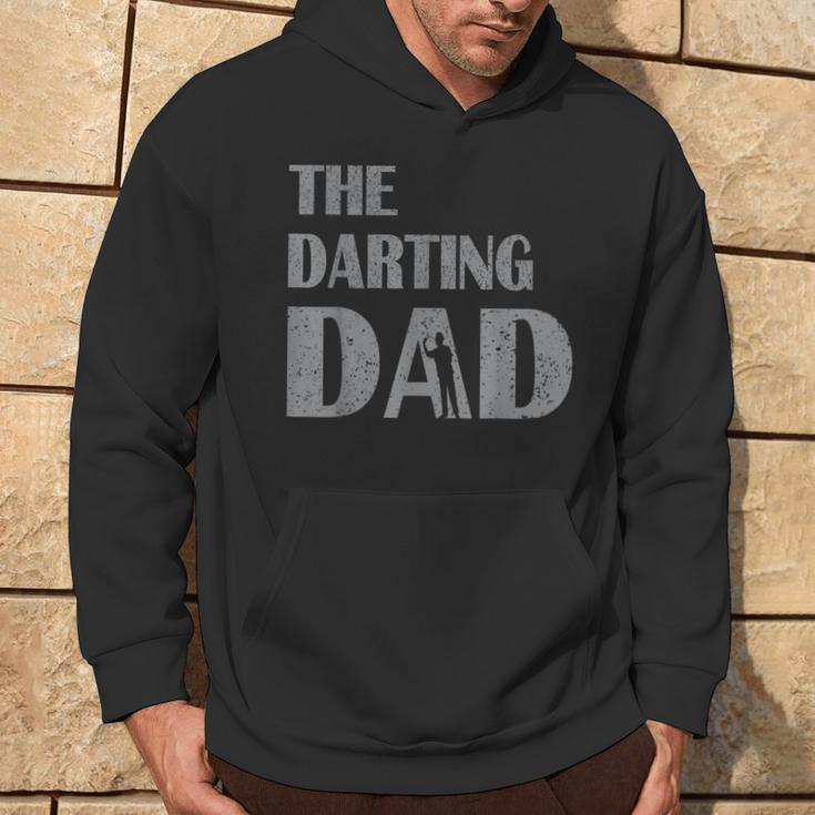 The Darting Dad Dartsport Darter Sprüche Dartboard Kapuzenpullover Lebensstil