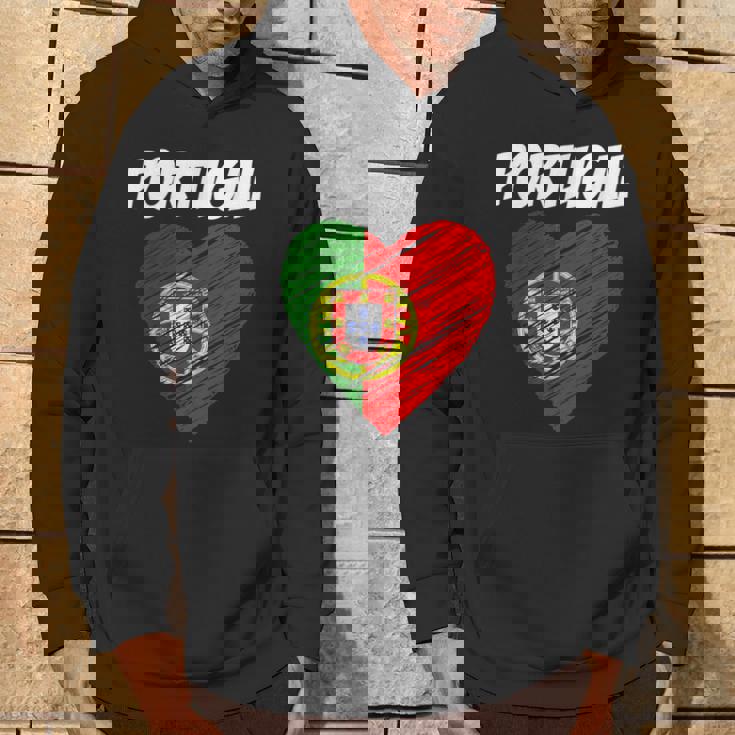 De La Bandera Del Corazón De Portugal I Love Portugal Sudadera Estilo de vida