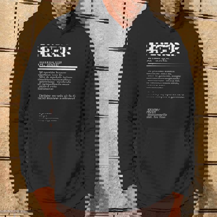 Definition Hector Name Spruch Hector Apellidos Hector Sudadera Estilo de vida