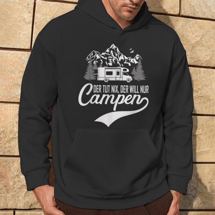 Der Tut Nix Der Will Nur Camping Kapuzenpullover Lebensstil