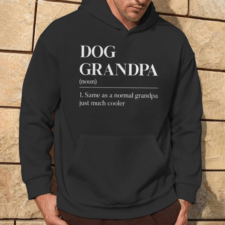 Dog Grandpa Lustige Hunde-Opa-Definition Father's Day Kapuzenpullover Lebensstil