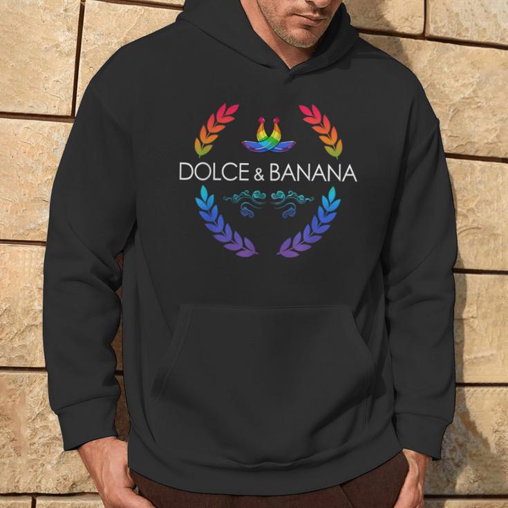 Dolce And Lgbtq Banane Pride Grafik Niedlich Regenbogen Kapuzenpullover Lebensstil