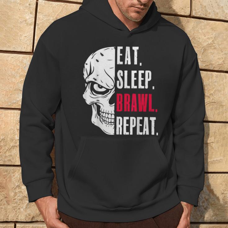 Eat Sleep Brawl Repeat ideo Game Kapuzenpullover Lebensstil