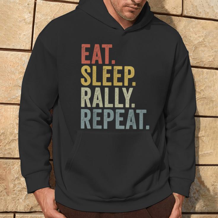 Eat Sleep Rally Repeat Rally Driving Kapuzenpullover Lebensstil