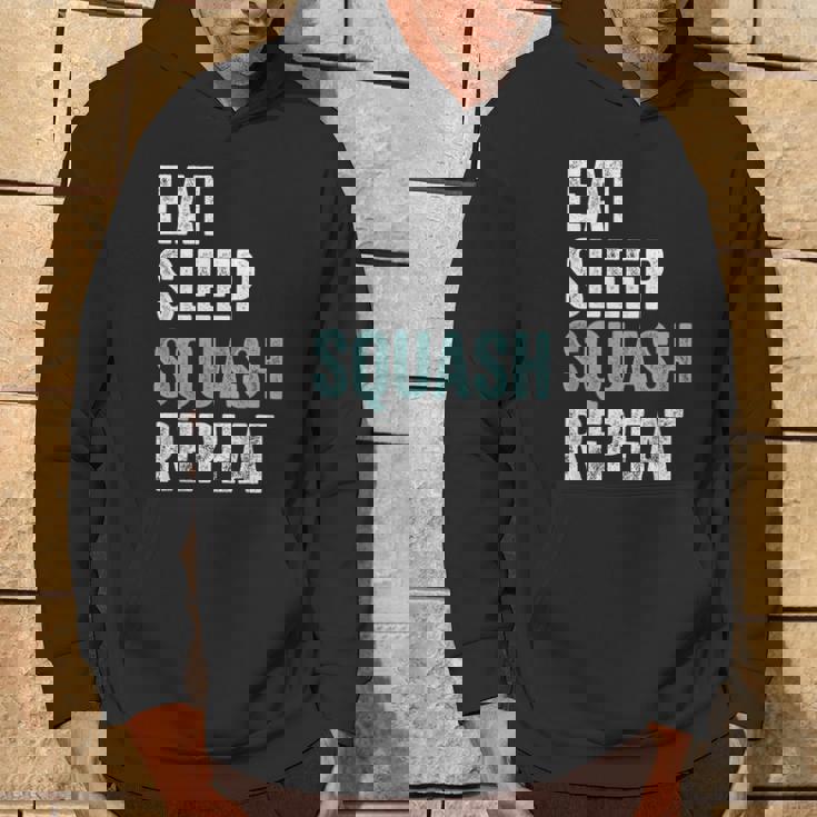 Eat Sleep Squash Repeat Squash Sudadera Estilo de vida