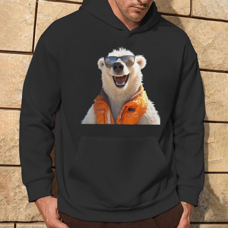 Eisbär Mit Sonnenbrille Tierliebhaber Bären Süßes Eisbären Kapuzenpullover Lebensstil