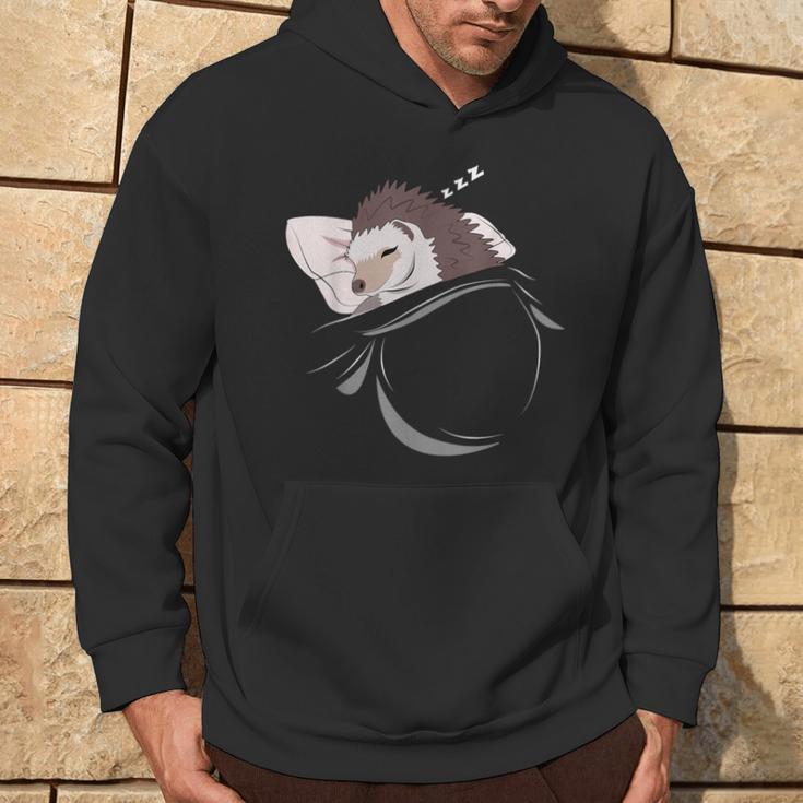 Erizo Dormir Siesta Pijama Regalo Erizo Sudadera Estilo de vida