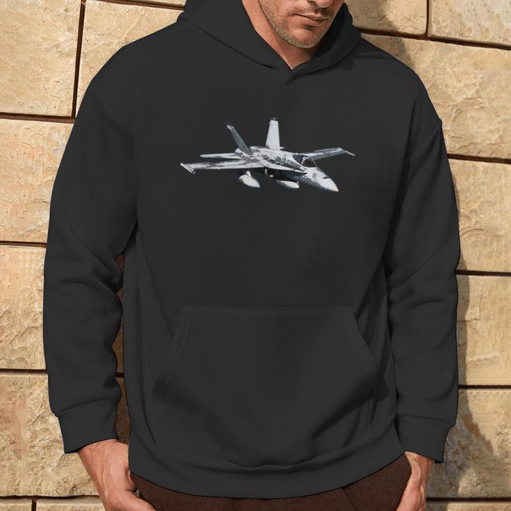 FA-18 F-18 Super Hornet Fighter PlaneKapuzenpullover Lebensstil