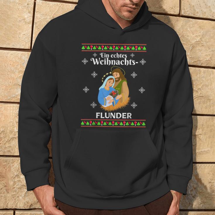 Flunder Fish Christmas Wonder Fishing Baltic Sea North Sea Kapuzenpullover Lebensstil