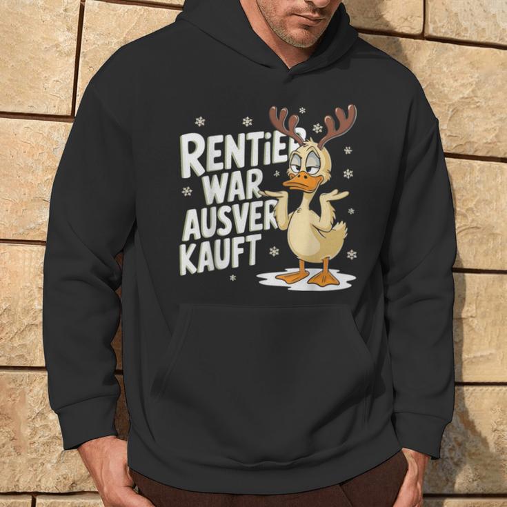 Christmas Elk Saying Reindeer Was Out Sold Out Kapuzenpullover Lebensstil