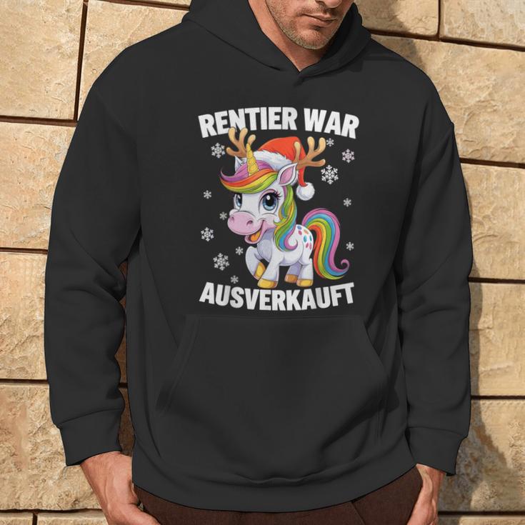 Christmas Unicorn Reindeer Was Out Sold Out Kapuzenpullover Lebensstil