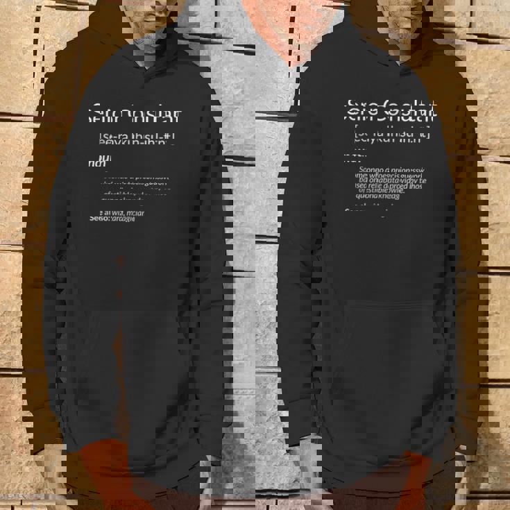 Consulting Senior Consultant Definition Sudadera Estilo de vida