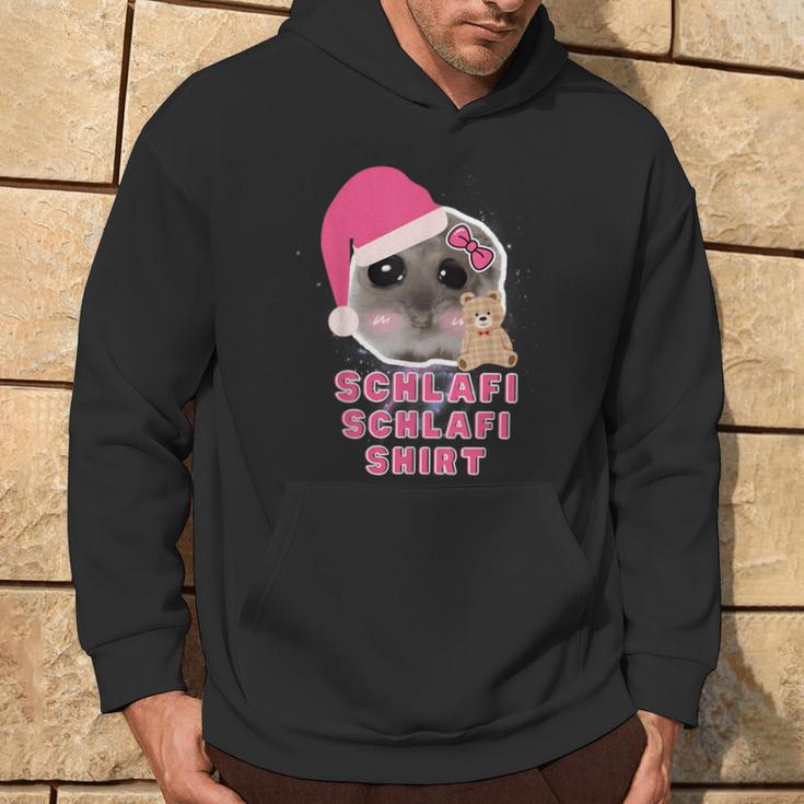 Hamster Sadhamster Hamstie Meme Schlafi Schlafi Kapuzenpullover Lebensstil