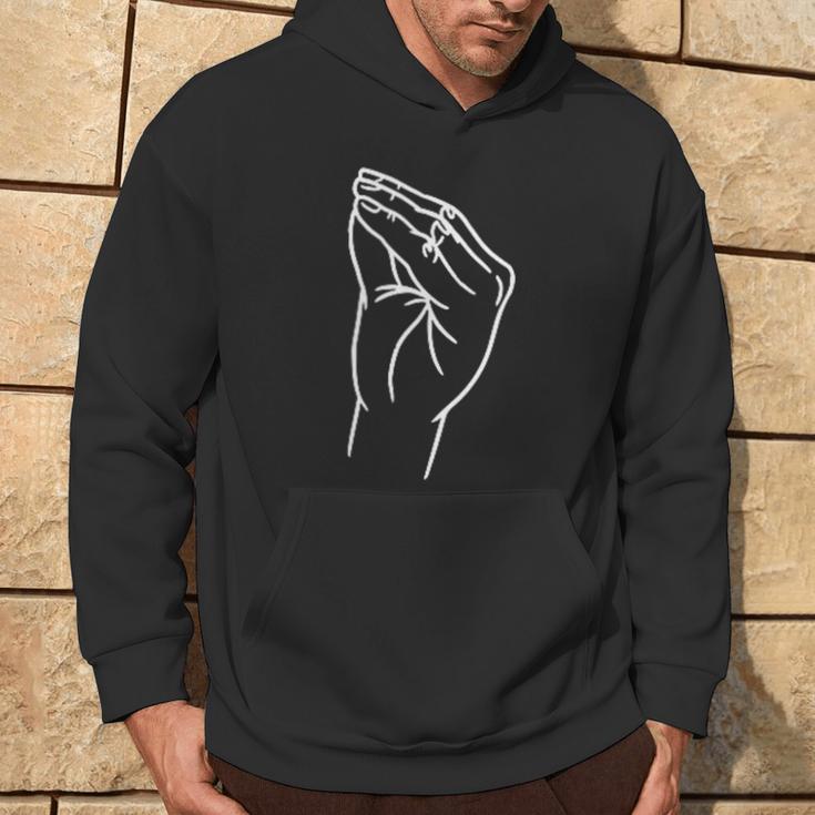 Italian Hand Gesture Italy Italiano Kapuzenpullover Lebensstil