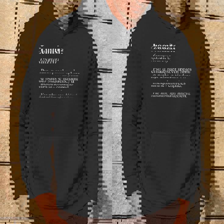 Job Definition Spanish Economista Sudadera Estilo de vida