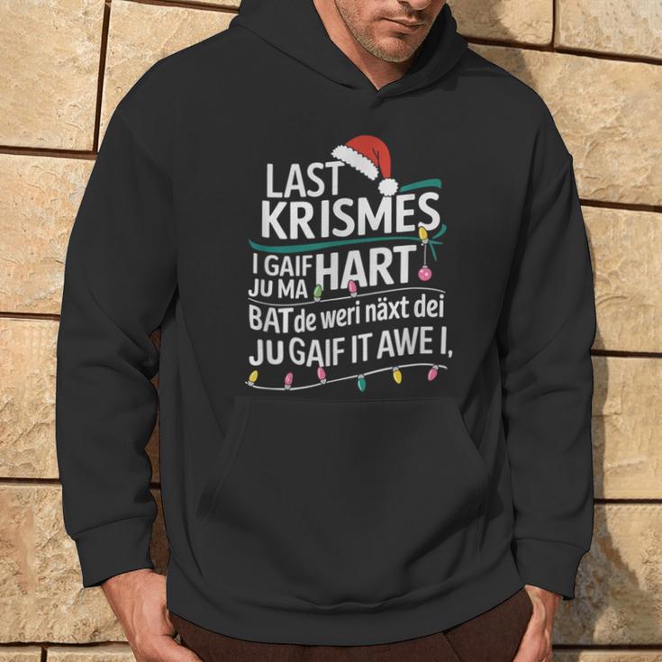 Last Christmas Parody Humour With Christmas Lights Kapuzenpullover Lebensstil