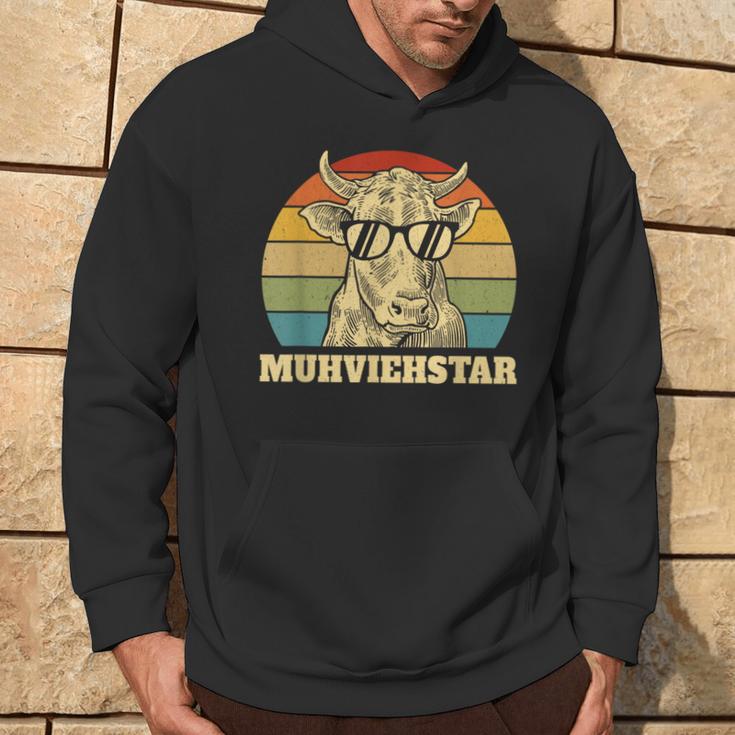 Muhviehstar Moviestar Cow Cow Cow Cattle Farmer Kapuzenpullover Lebensstil