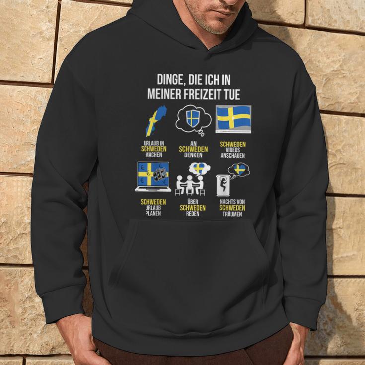 Saying Dinge Die Ich In Der Freizeit Tue Sweden Kapuzenpullover Lebensstil