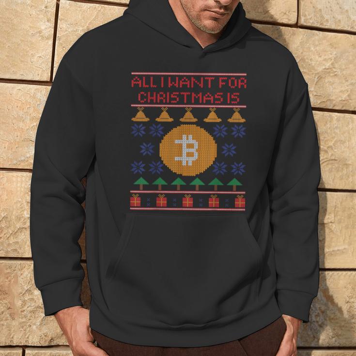 Ugly Christmas Bitcoin Short Sleeve Kapuzenpullover Lebensstil