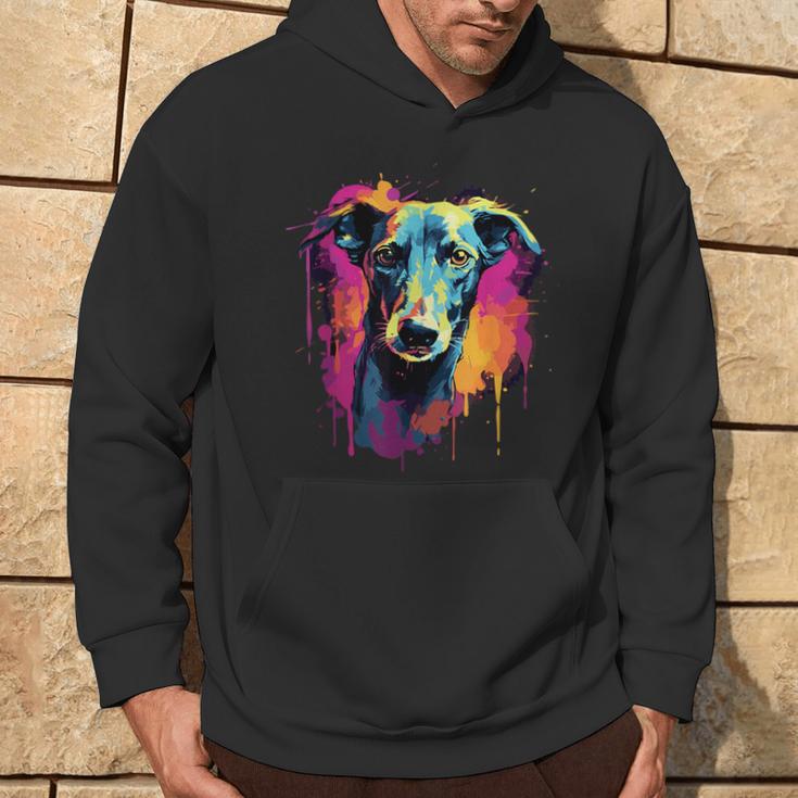 Galgo Espanol Colourful Greyhound Kapuzenpullover Lebensstil