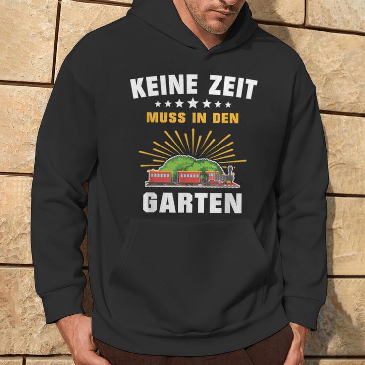 Gartenbahn Steam Train Model Railway Garden Slogan Kapuzenpullover Lebensstil