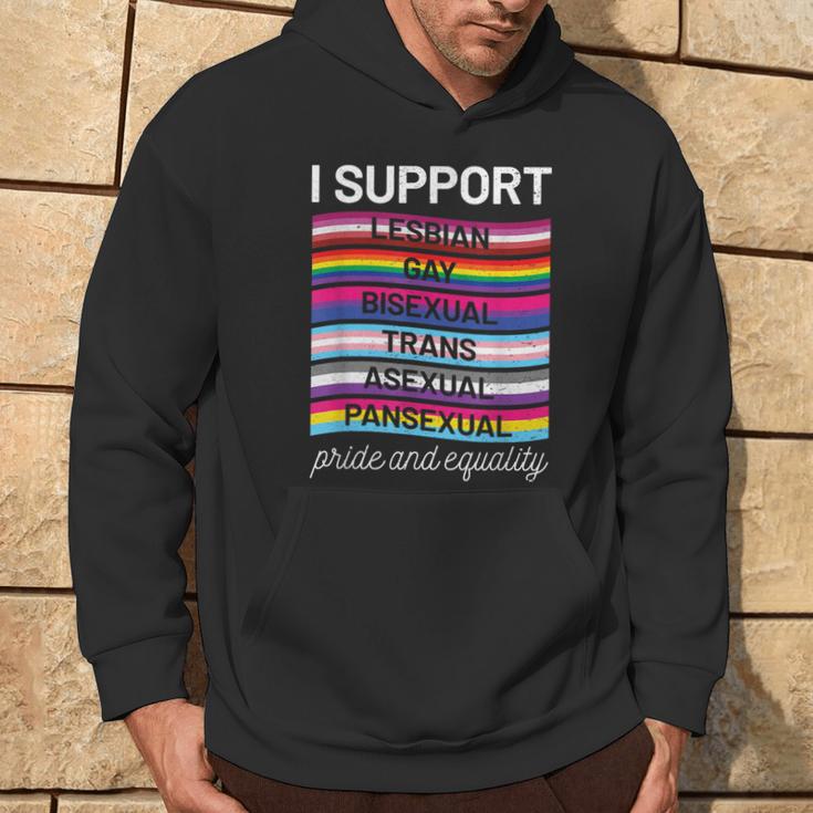 Gay Pride Lgbt Support Trans Pan Lesbian Bi Equality Kapuzenpullover Lebensstil