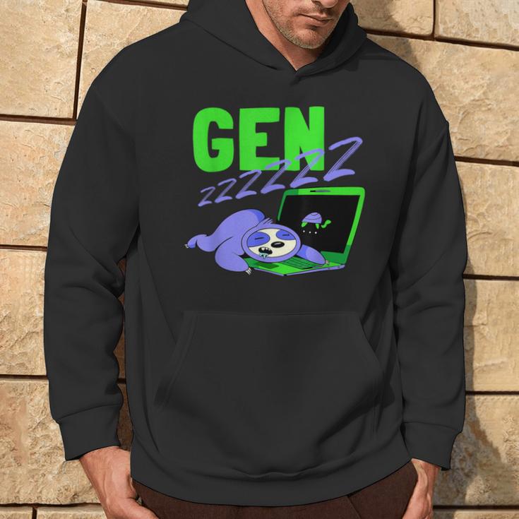 Gen Z Slogan Sleeping Fault Gen Zzz Generation Z Kapuzenpullover Lebensstil