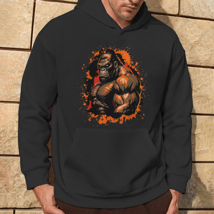 Gorilla Muscle Workout Animal Beast Bodybuilding Gym Kapuzenpullover Lebensstil