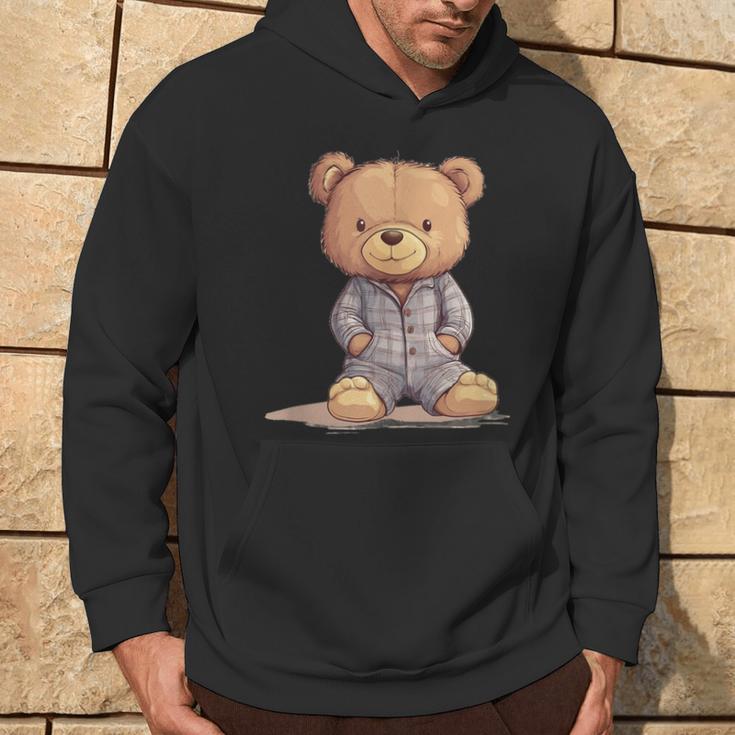 Great Teddy Bear In Soft And Cosy Pyjamas Kapuzenpullover Lebensstil