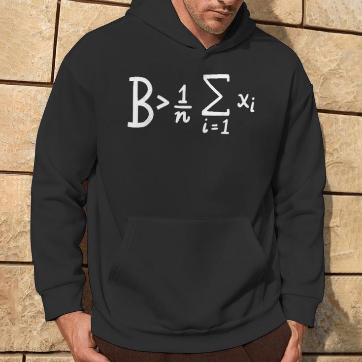 Be Greater Than Average Math Kapuzenpullover Lebensstil