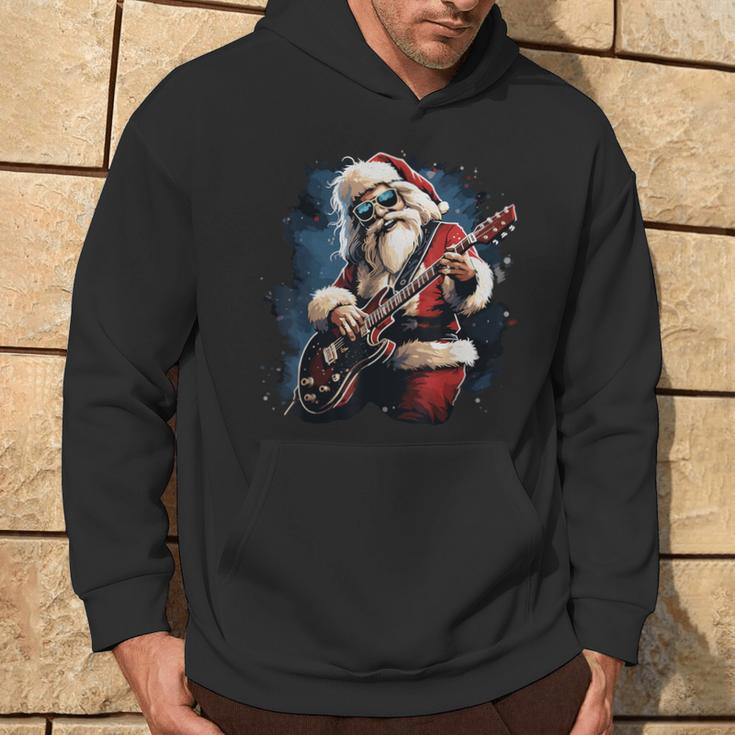 Hab Einen Rock & Roll Christmas Rock Santa Music Lovers Kapuzenpullover Lebensstil