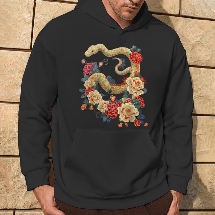 Happy Lunar New Year 2025 Year Of The Snake Zodiac Kapuzenpullover Lebensstil