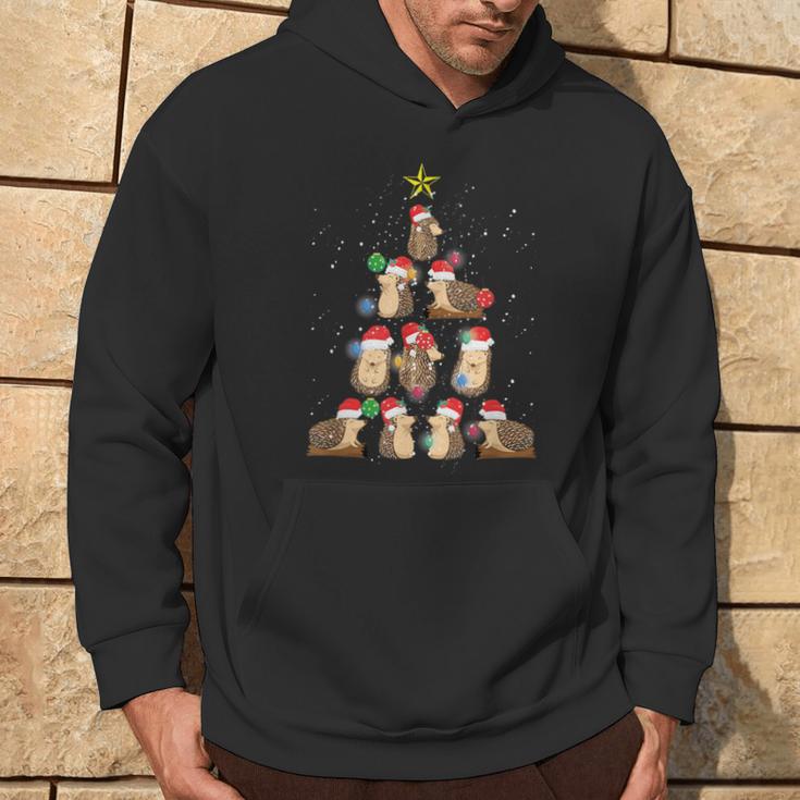 Hedgehog Christmas Animal Xmas Animal Love Pet Kapuzenpullover Lebensstil