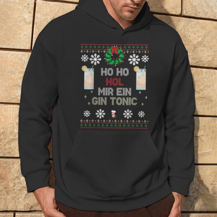 Ho Ho Hol Me A Gin Tonic Costume Christmas Kapuzenpullover Lebensstil