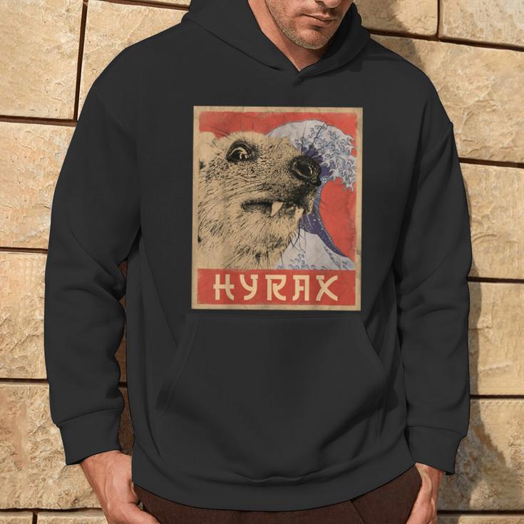 Hyrax Japaneseintage Style Hyrax Meme Kapuzenpullover Lebensstil