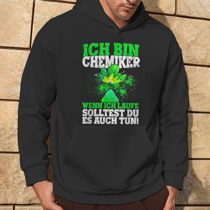 Ich Bin Chemiker Wenn Ich Laufe Solltest Du Es Auch Tun S Kapuzenpullover Lebensstil