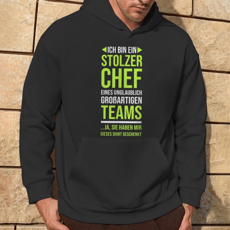 Ich Bin Stolzer Chef Boss Chef Kapuzenpullover Lebensstil