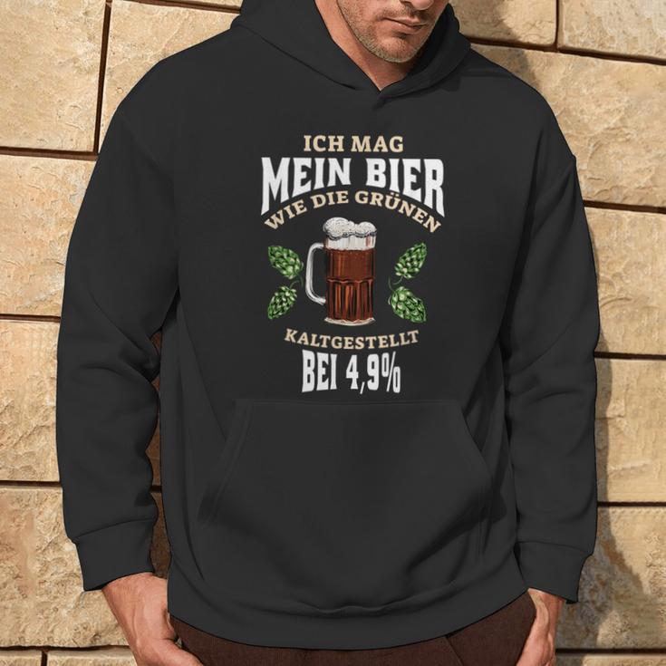 Ich Mag Mein Bier Kaltgestellt Kapuzenpullover Lebensstil