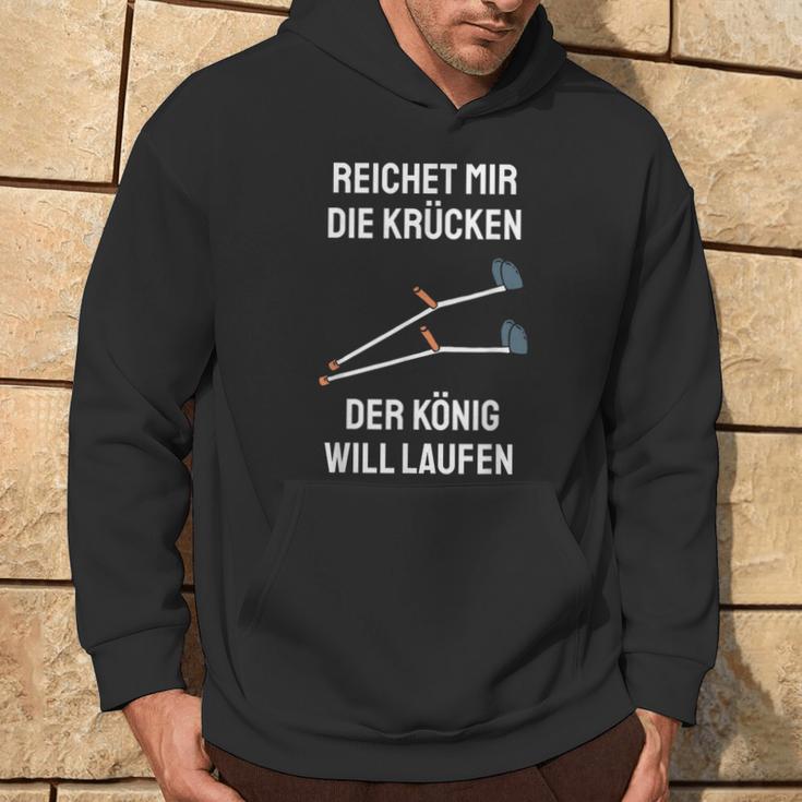 Injury Crutches Saying Gute Bessung S Kapuzenpullover Lebensstil